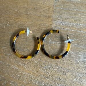 J.Crew Factory tortoise hoops